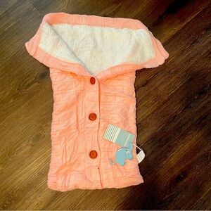 NWT Pink soft  Baby Swaddle Blanket warm cozy newborn swaddle blanket